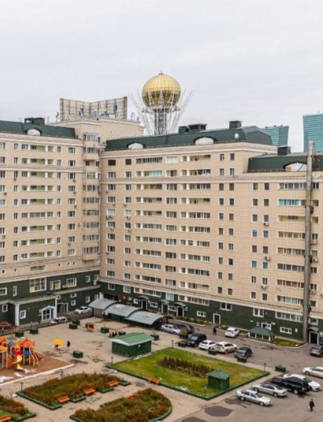 25 Вид На Байтерек Для 1-4 Человек С Кроватью И Раскладным Диваном Astana Exterior foto